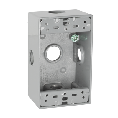 WPF DEEP OUTLET BOX - GRAY